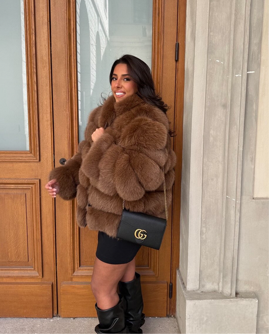 Fur zendaya marron