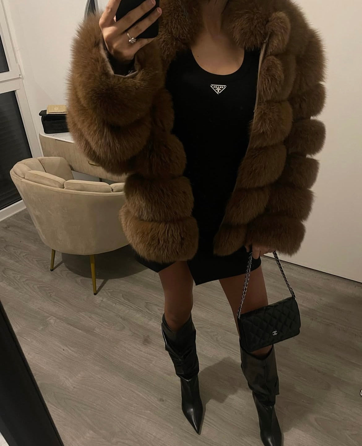 Coat fur zendaya 65 cm