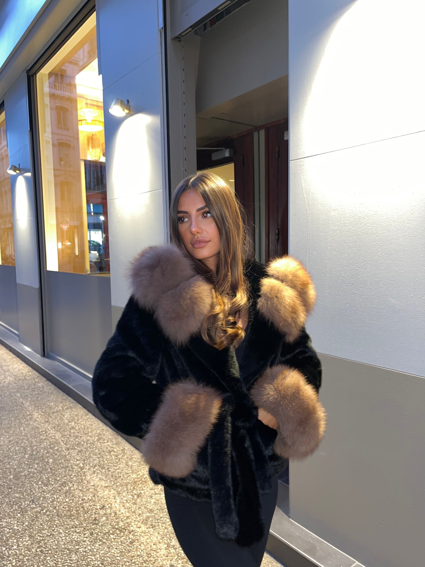 Alina coat black